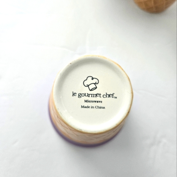 Ice Cream Cone Ceramic Cups Set - Purple, Blue, Green - Picture 2 of 4